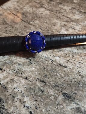 Blue Lapis Lazuli Cocktail Ring - Women Jewelry